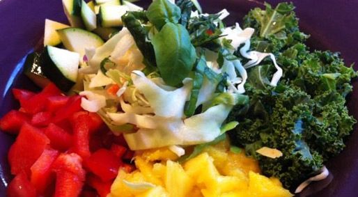 Fresh Chopped Salad with Thai Coconut Curry Dressing